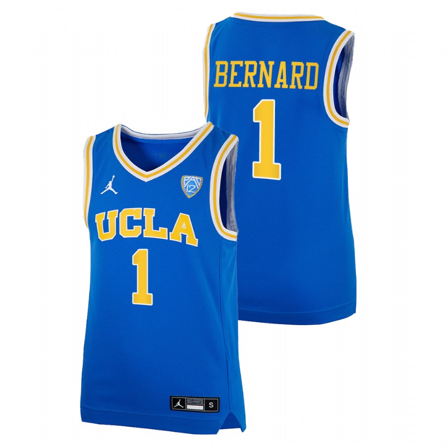 youth ucla bruins jules bernard royal college basketball jersey