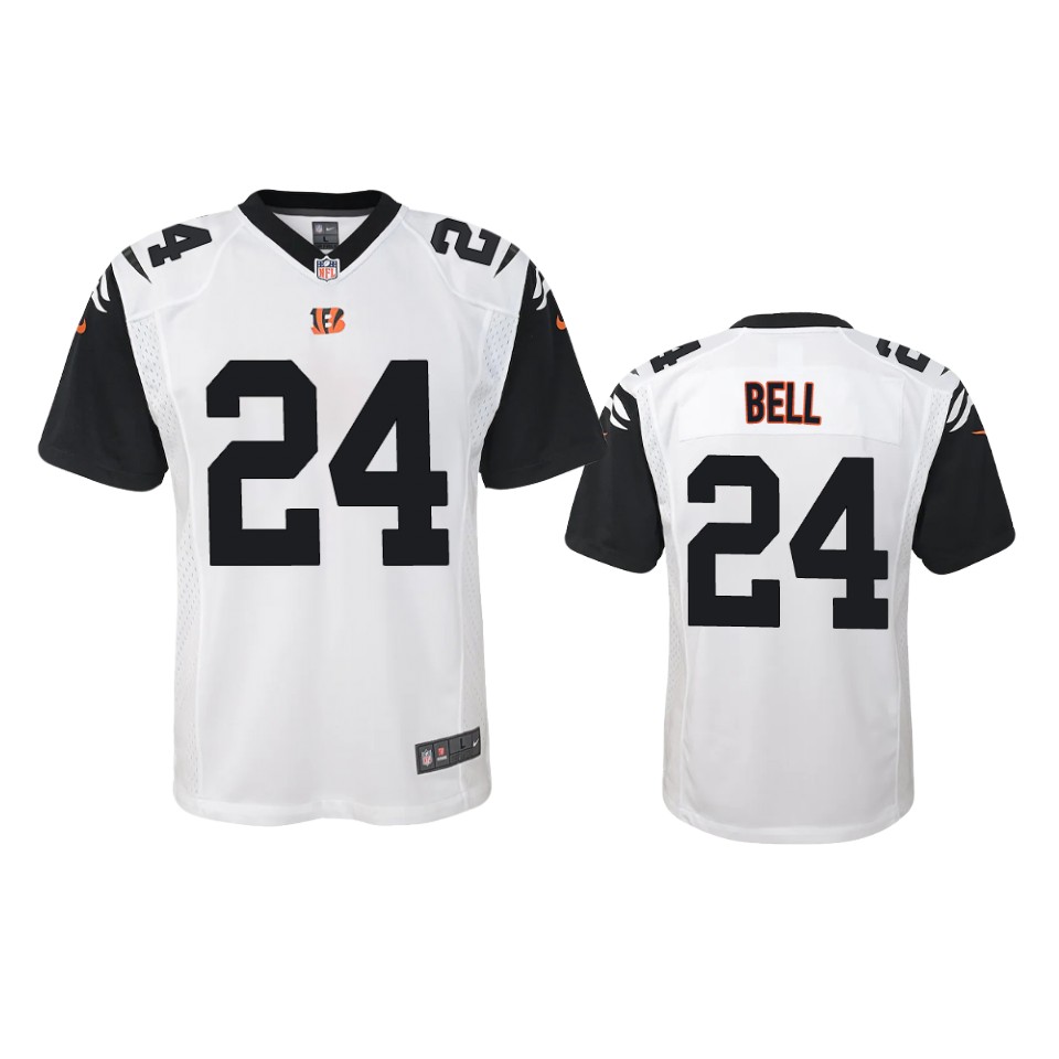 youth vonn bell bengals white game jersey