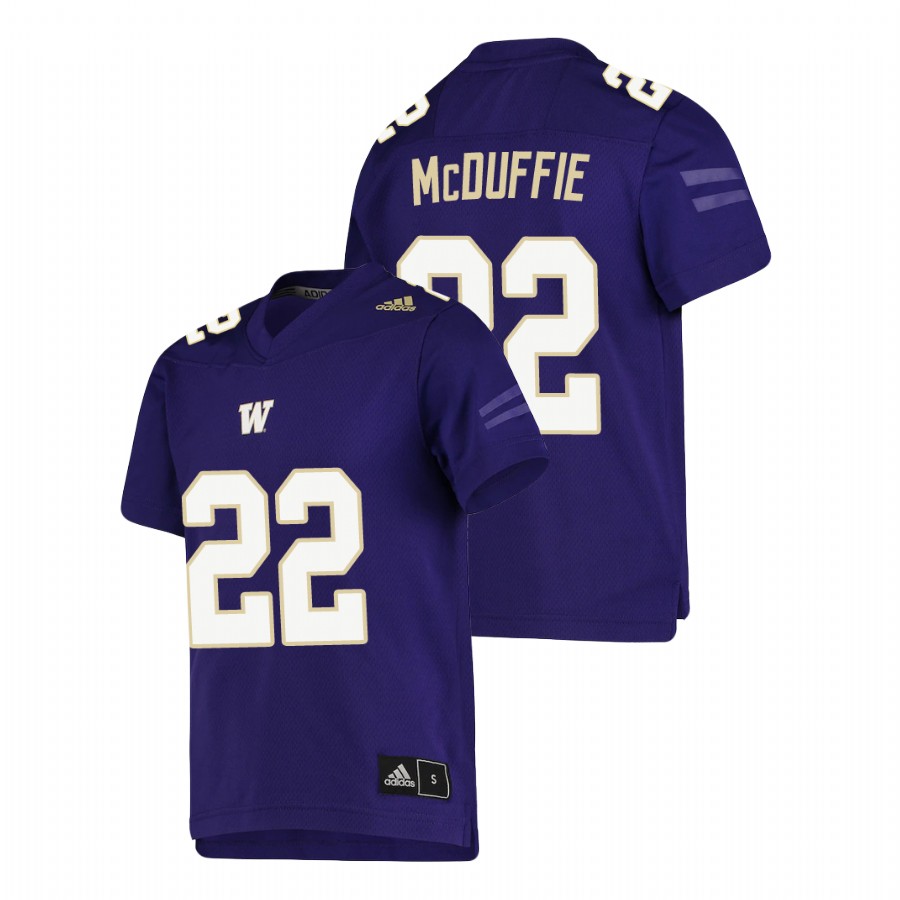 youth washington huskies trent mcduffie purple college football replica jersey
