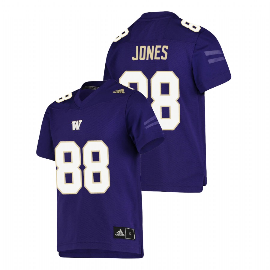 youth washington huskies ty jones purple college football replica jersey