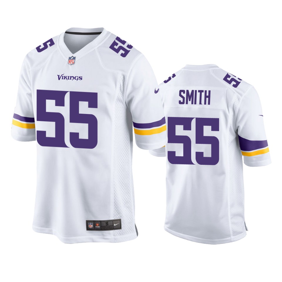 za'darius smith vikings game white jersey