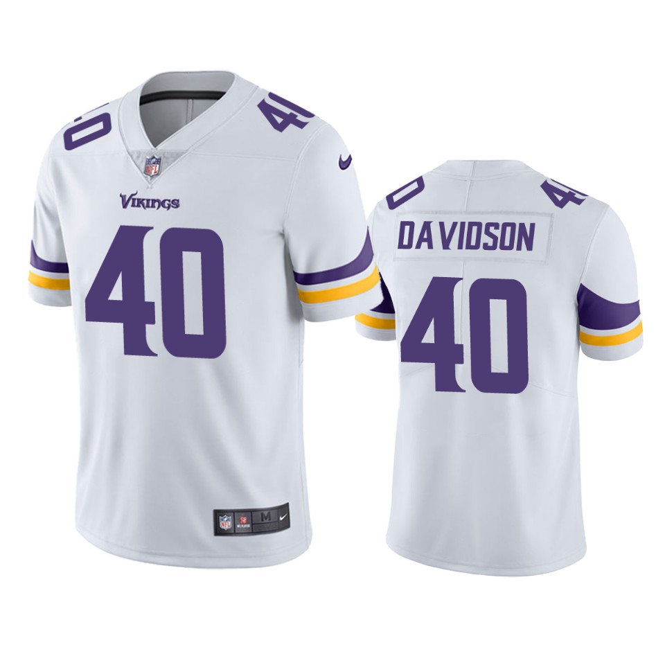 zach davidson vikings white vapor limited jersey