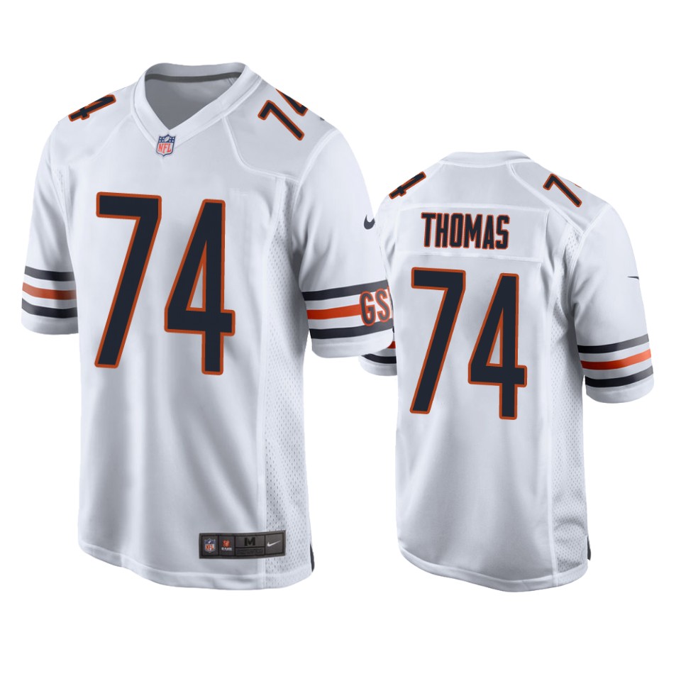 zachary thomas bears game white jersey